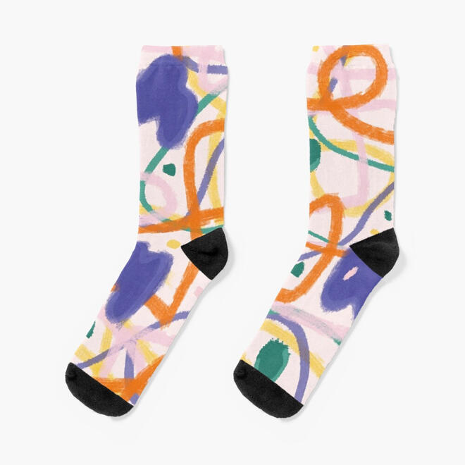 Geometric Lines Socks